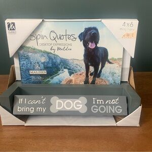 Dog Frame 4x6 with 4 spin quotes new